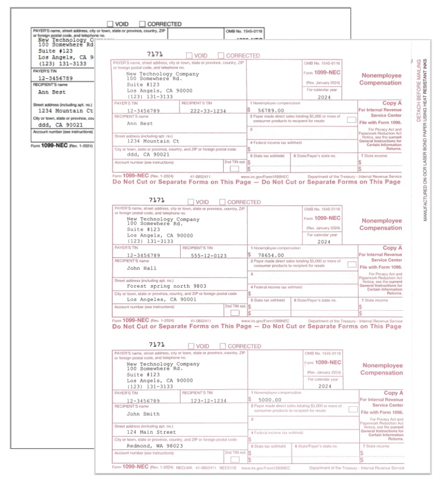 W2 amp 1099 NEC Printing And E filing Software FREE Trial