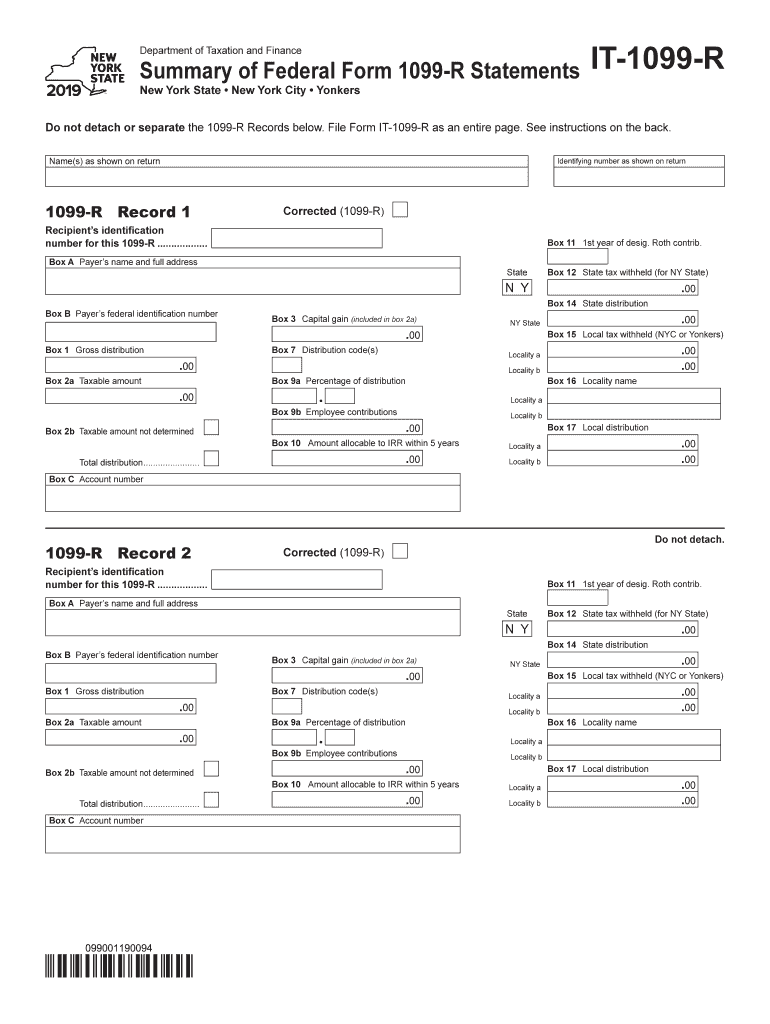 1099 R Form Printable