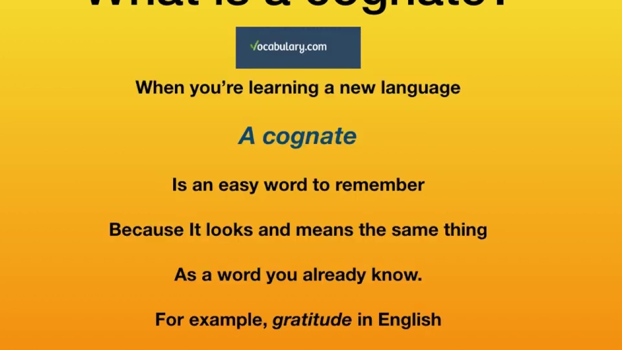 What Is A Cognate