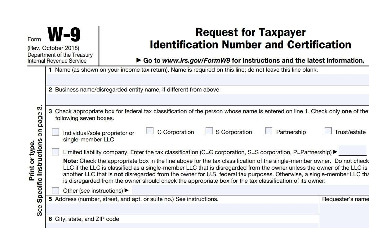 What Is A W 9 Form And Why Would A Business Request One 