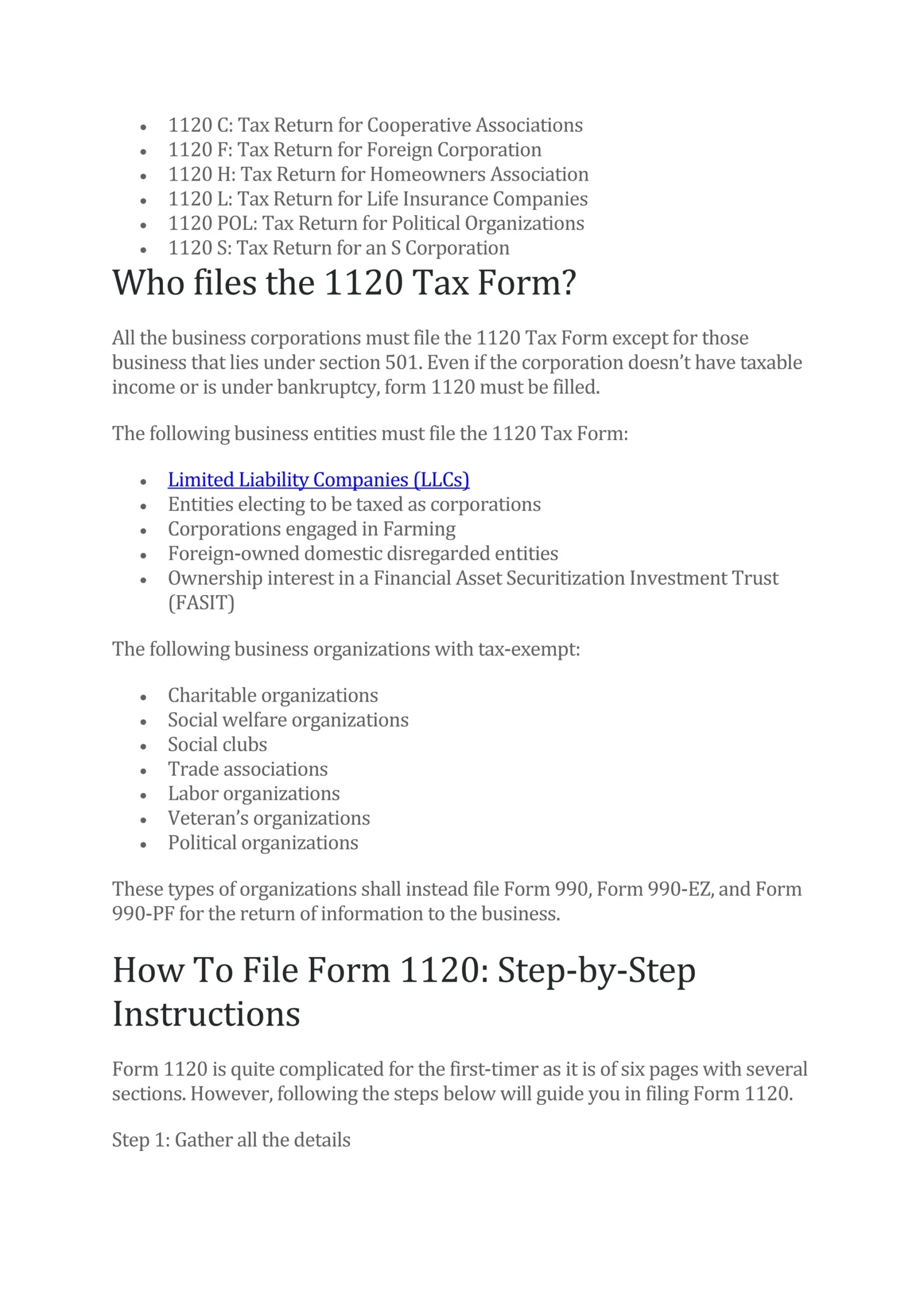 Form 1120 S 2026