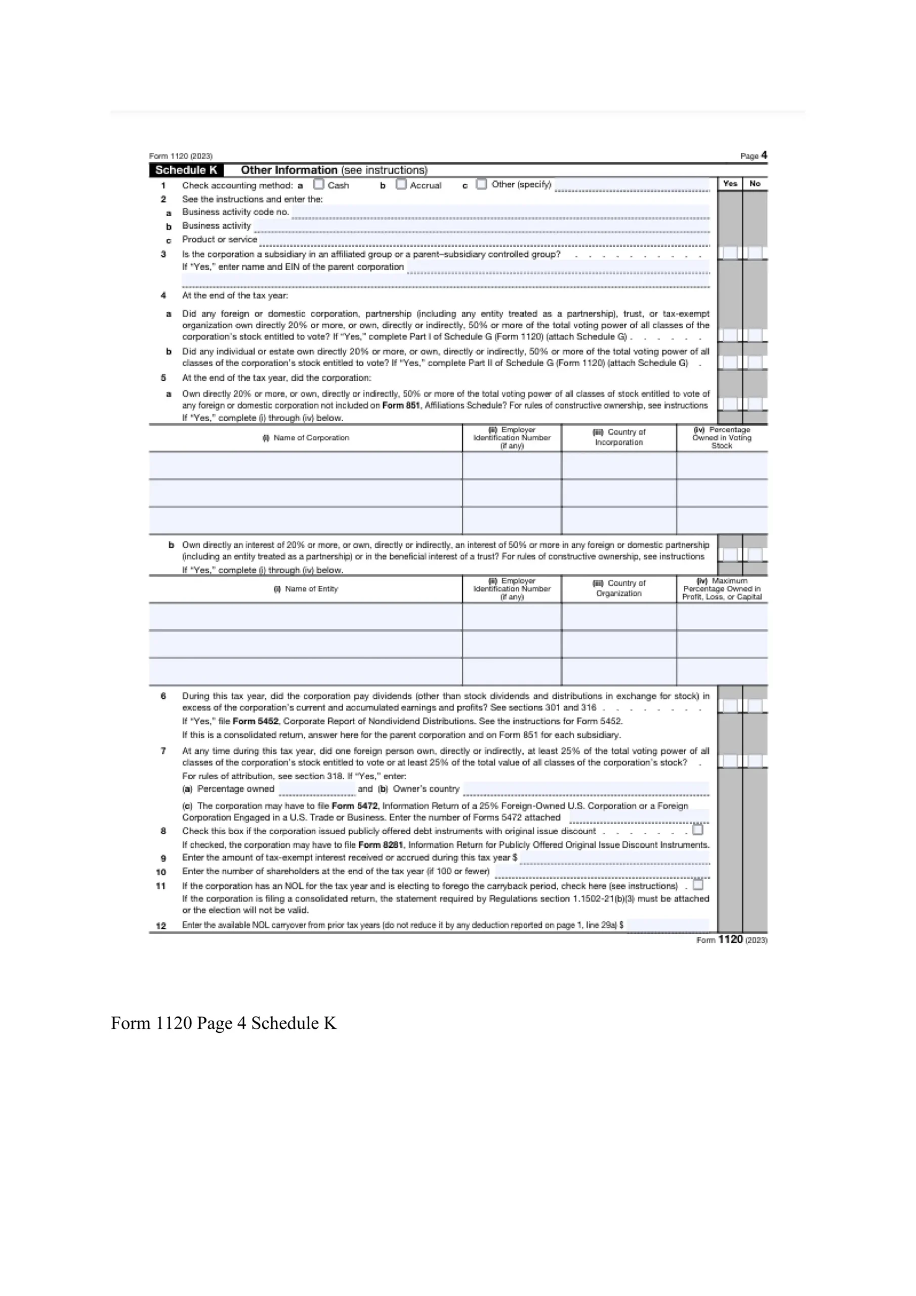 Form 1120 2026 Due Date