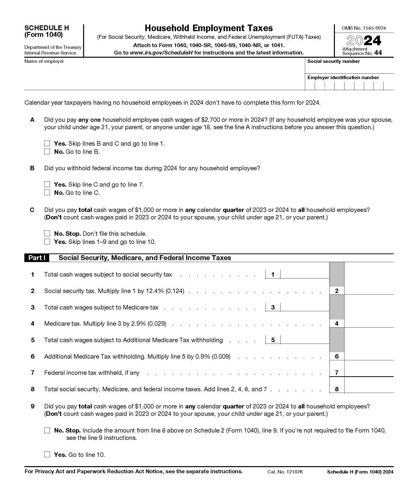 Who Should File IRS Schedule H 