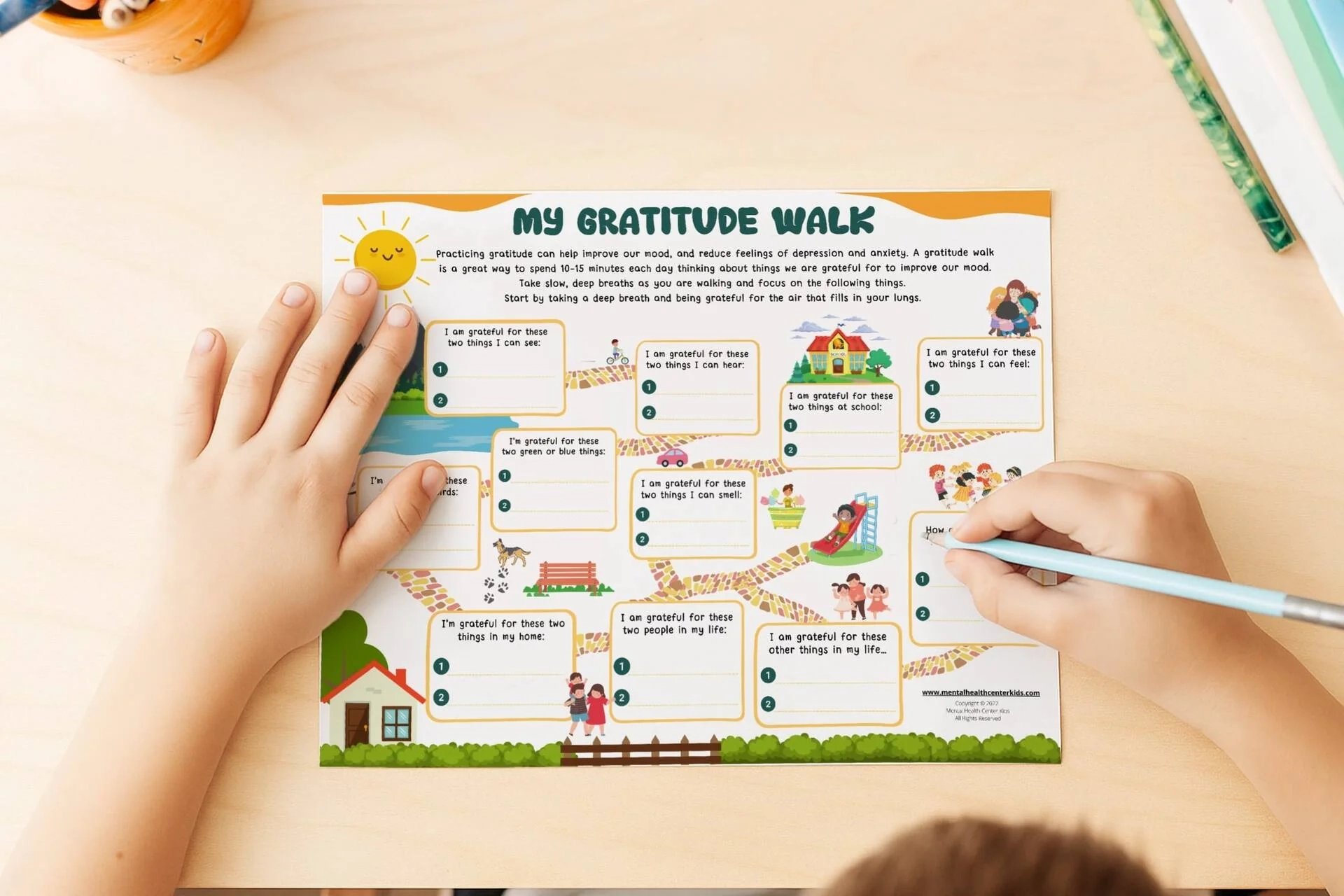 10 Printable Gratitude Worksheets And Handouts For Kids Mental 