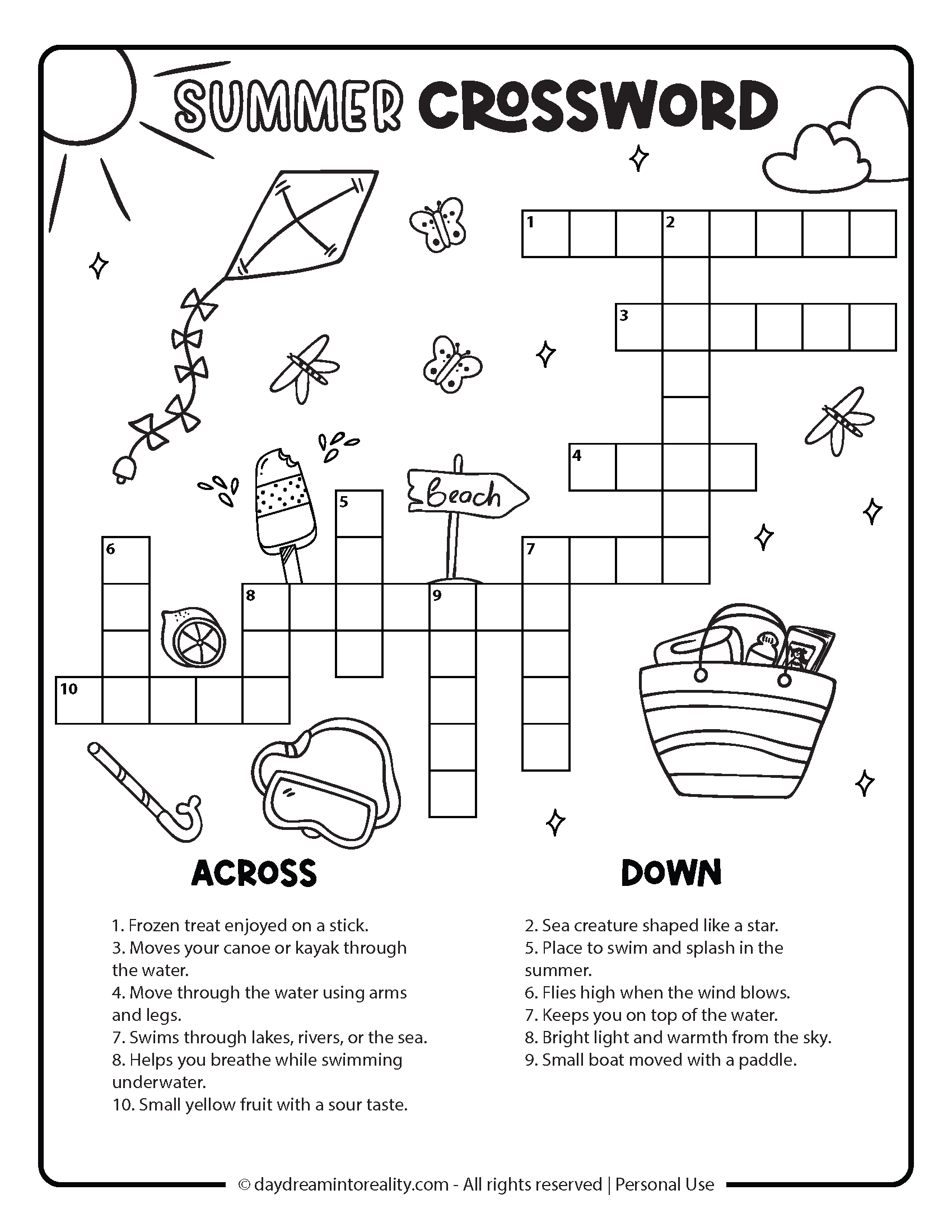 Printable Crosswords Puzzles Easy
