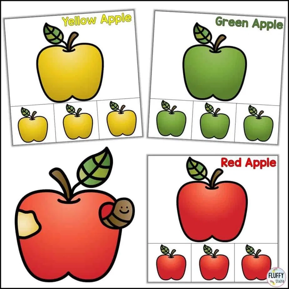 Apple Activities For Preschoolers Printable