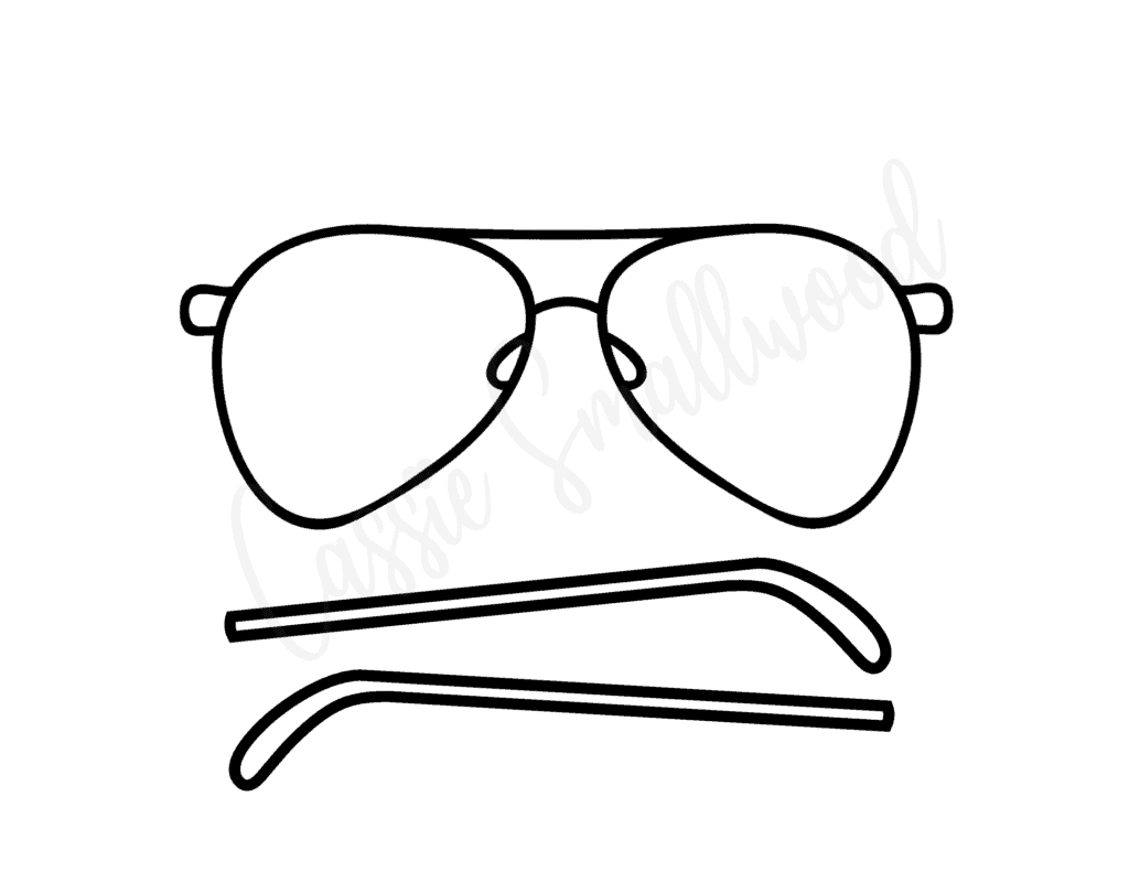 Free Printable Sunglasses Template Free Printable Sunglasses Template