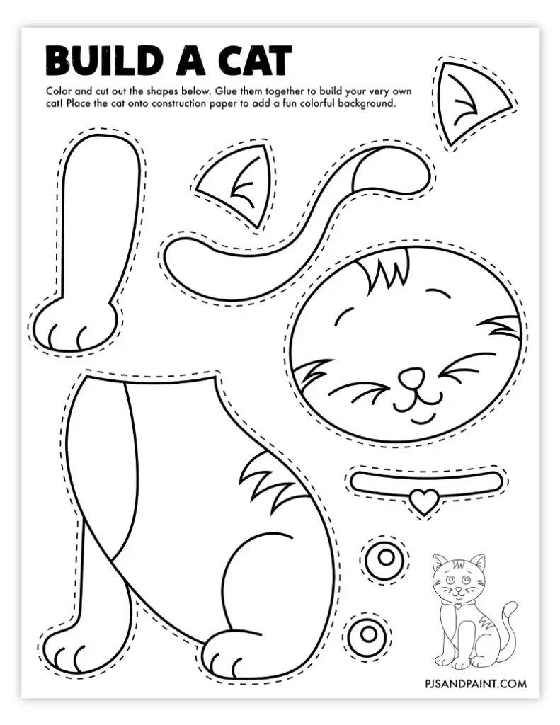120 Free Printable Build Your Own Crafts Pjs And Paint