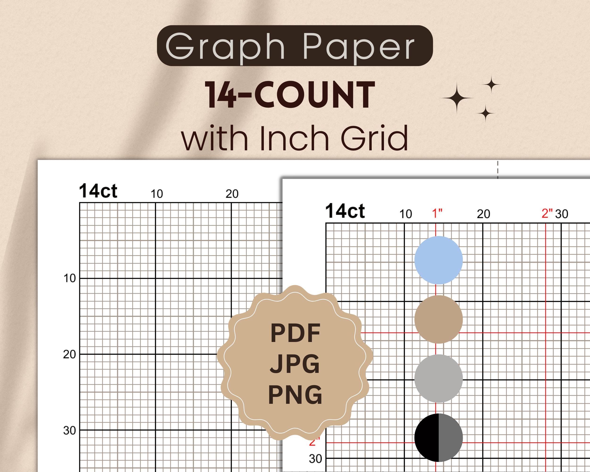 Printable 14 Count Cross Stitch Graph Paper