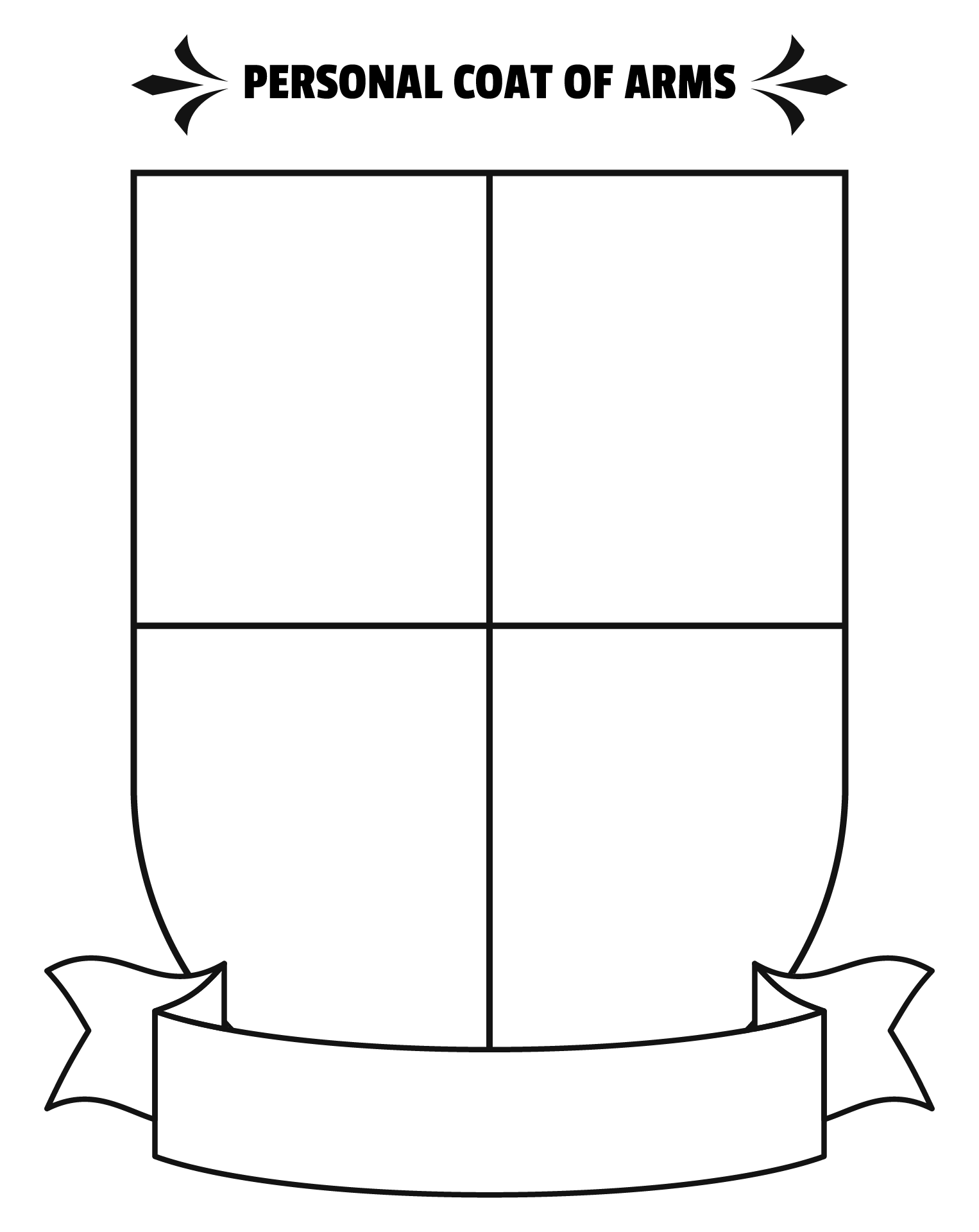 Shield Template Printable