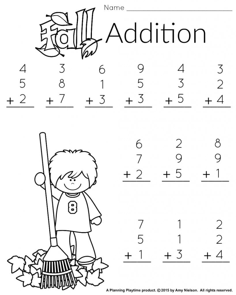 Free Math Printable Worksheets For 1st Grade