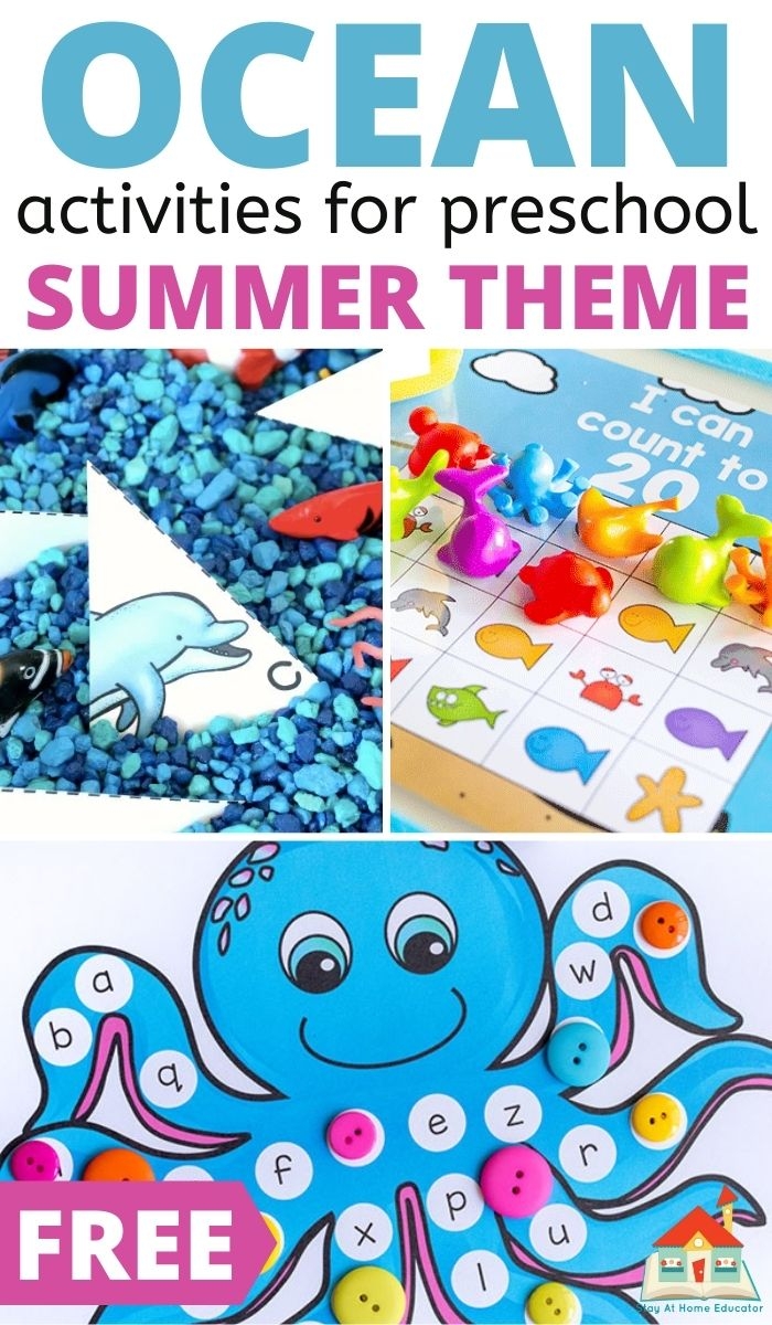 Free Under The Sea Preschool Printables