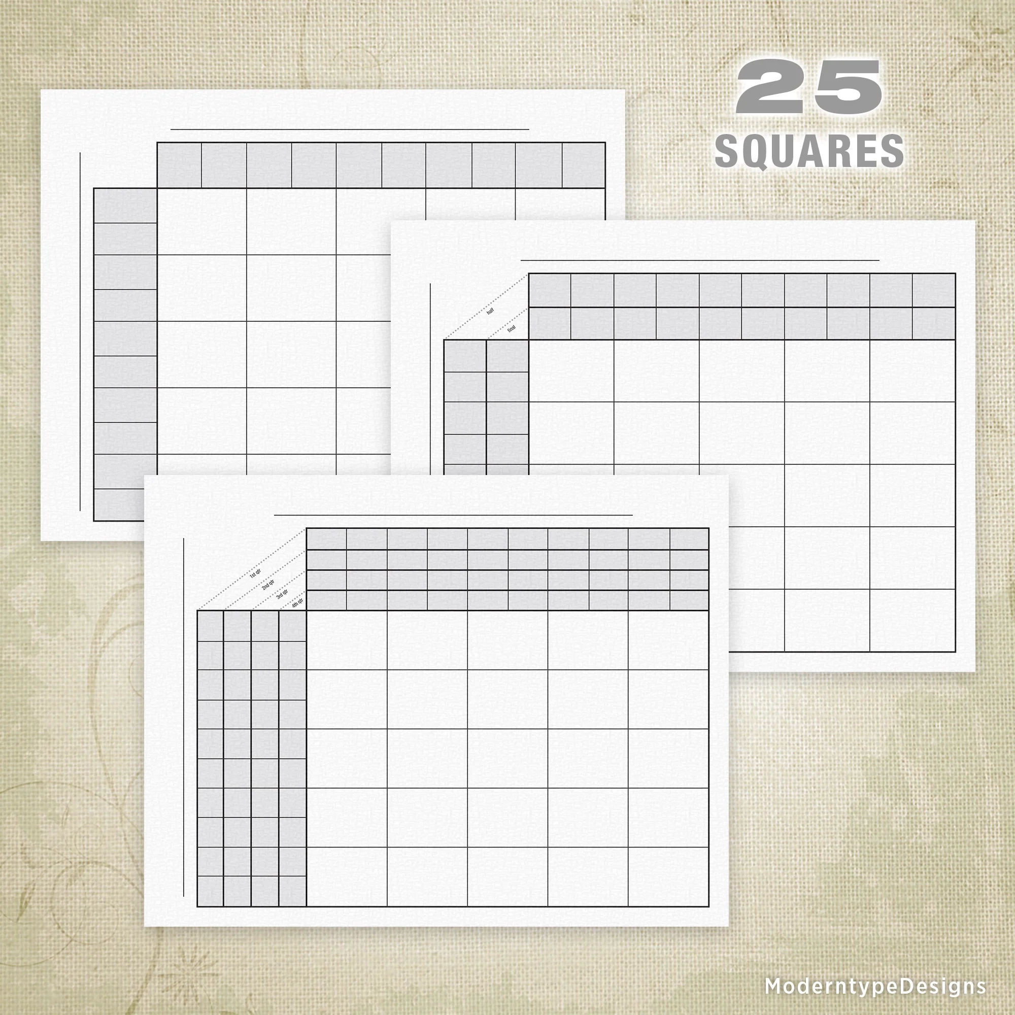 Football Pool Template Printable