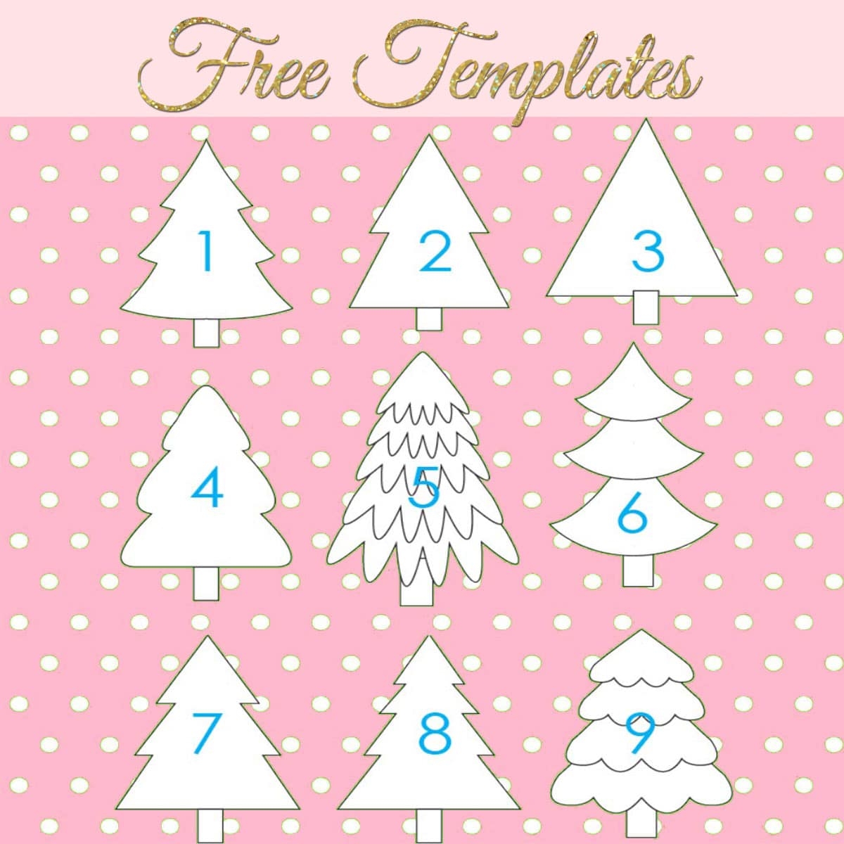 Xmas Tree Printable Template