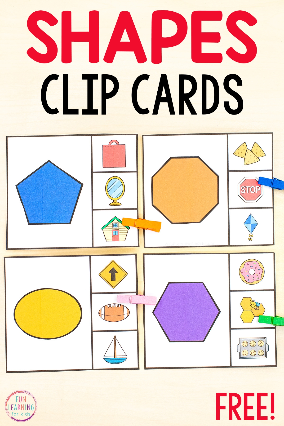 Free Printable Shape Matching Worksheets
