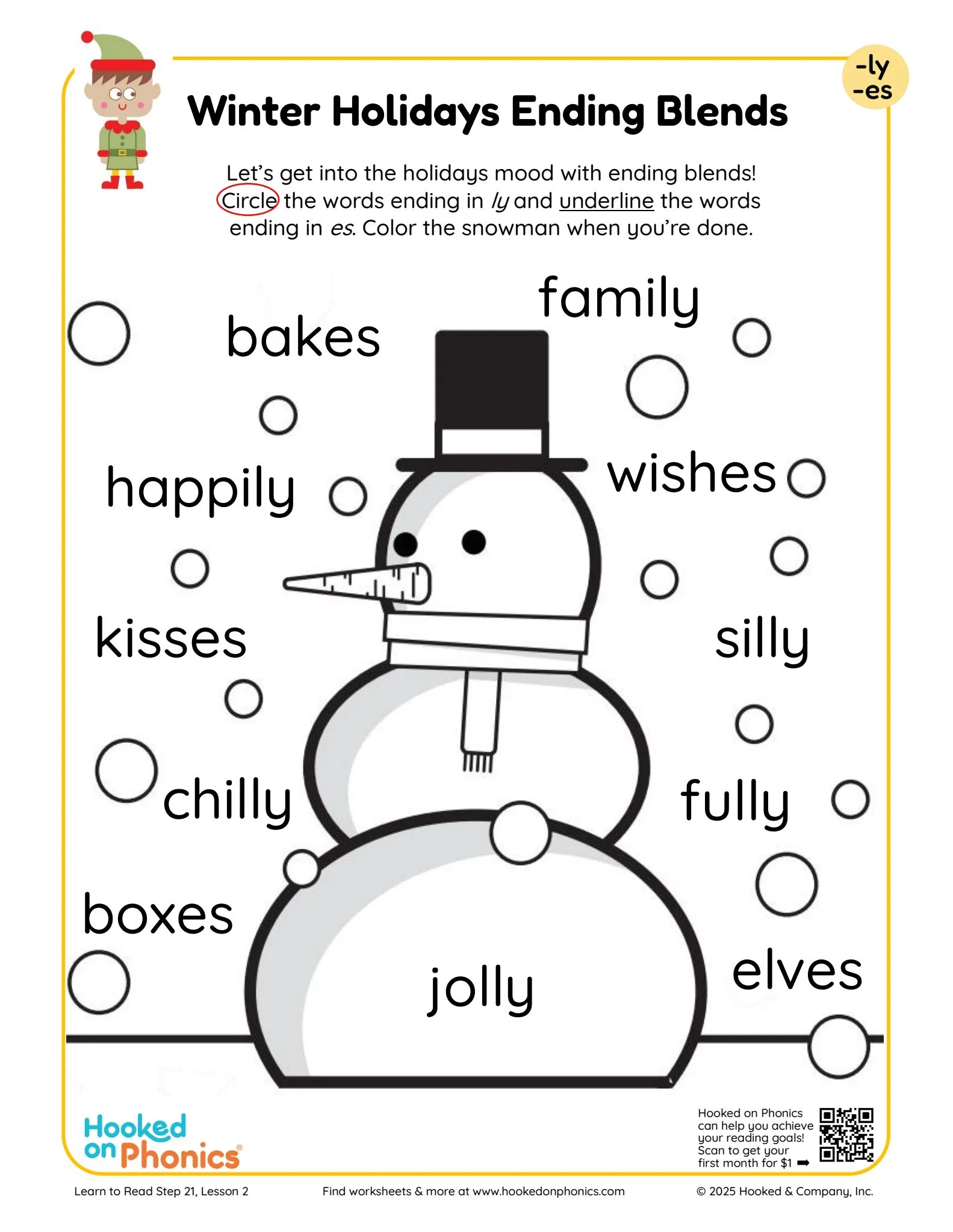 2nd Grade Winter Worksheets Hooked On Phonics