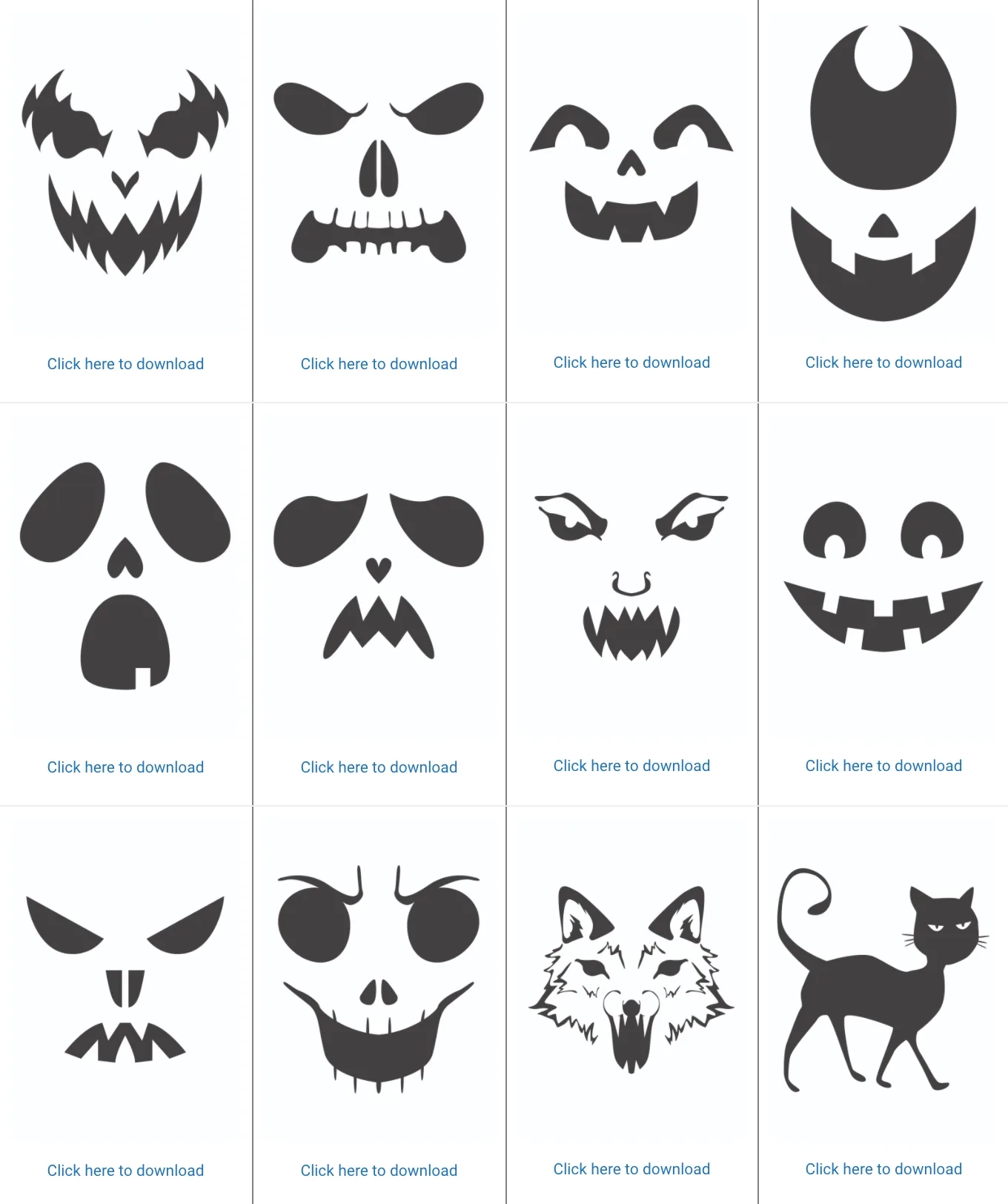 Free Scary Pumpkin Templates Printable