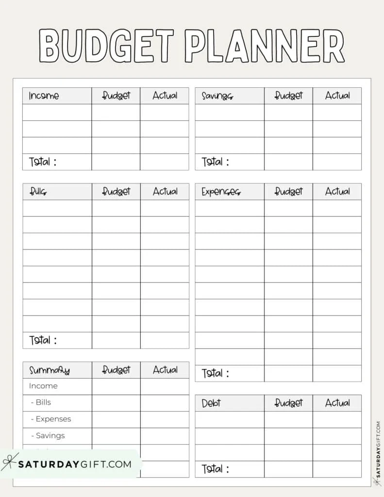 Free Printable Monthly Expenses Worksheet