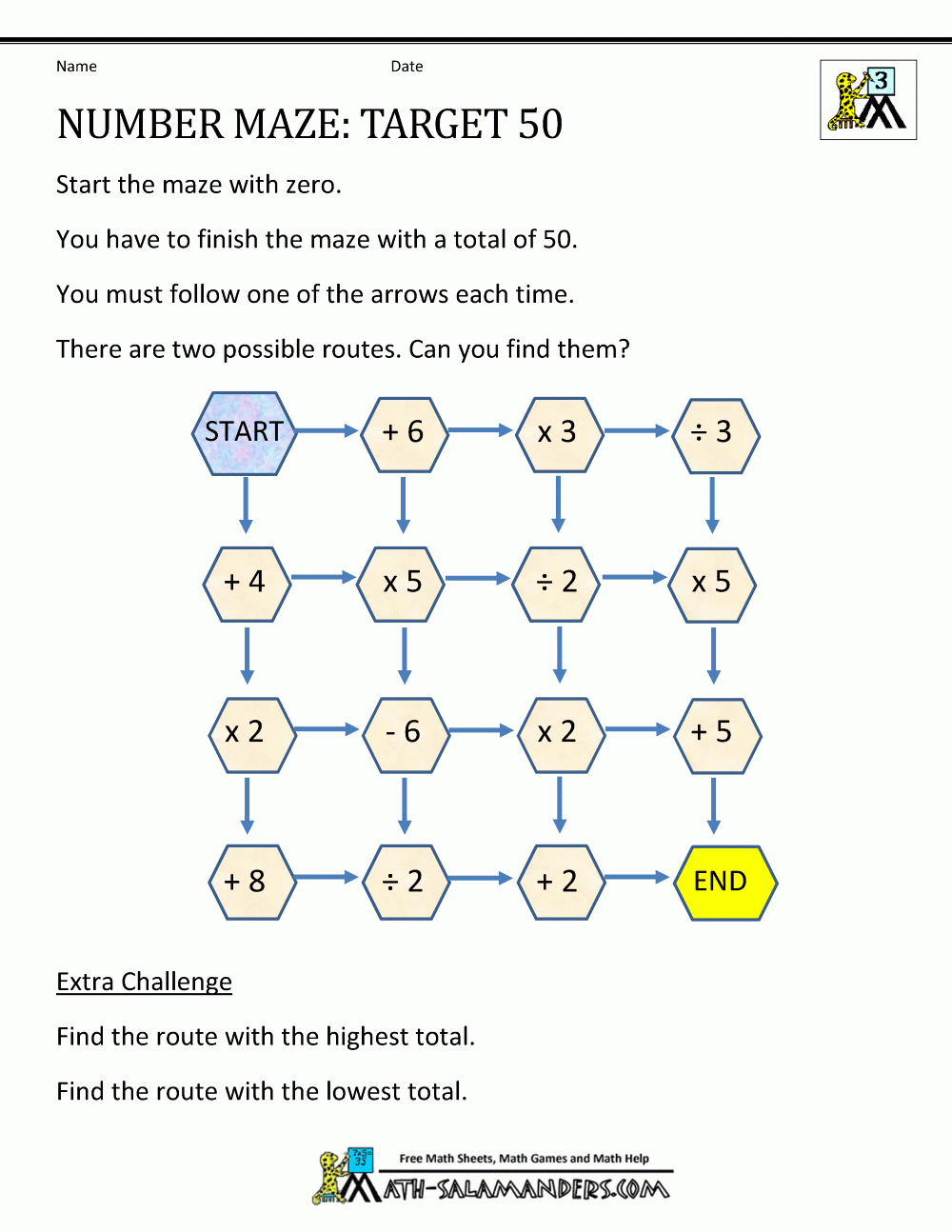 Math Puzzles Brain Teasers Printable