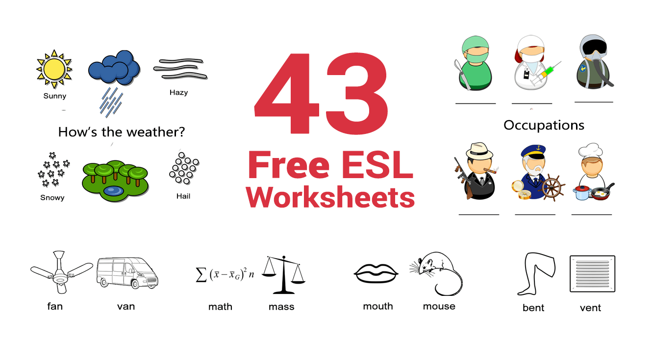 43 Free ESL Worksheets For English Teachers ALL ESL Worksheets 