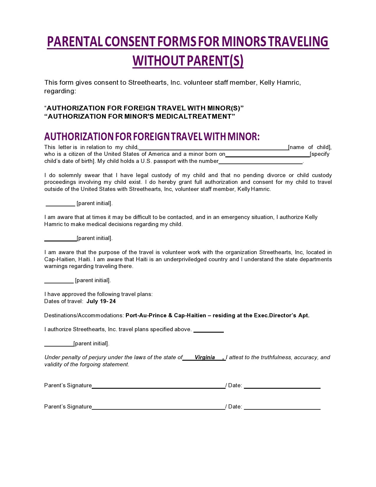 Va Travel Forms Printable Blank