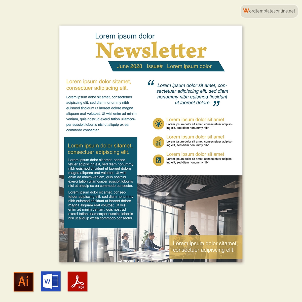 Free Printable Newsletter Templates