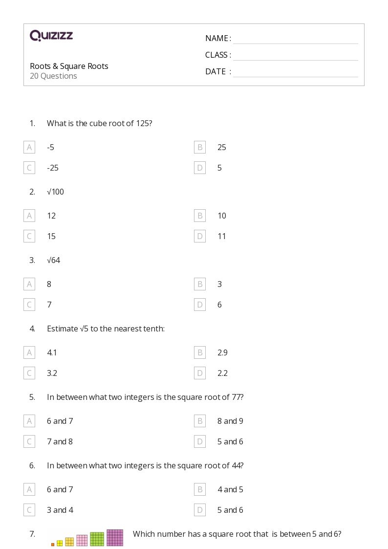 50 Roots Worksheets For 8th Grade On Quizizz Free amp Printable