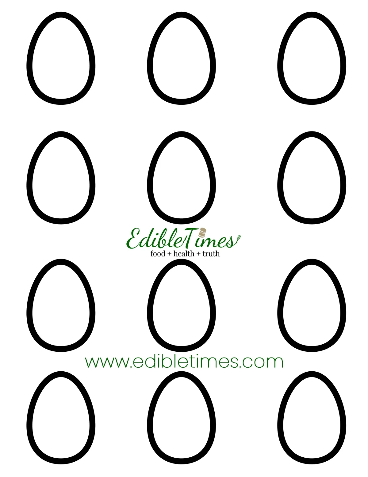 Macaron Template Printable