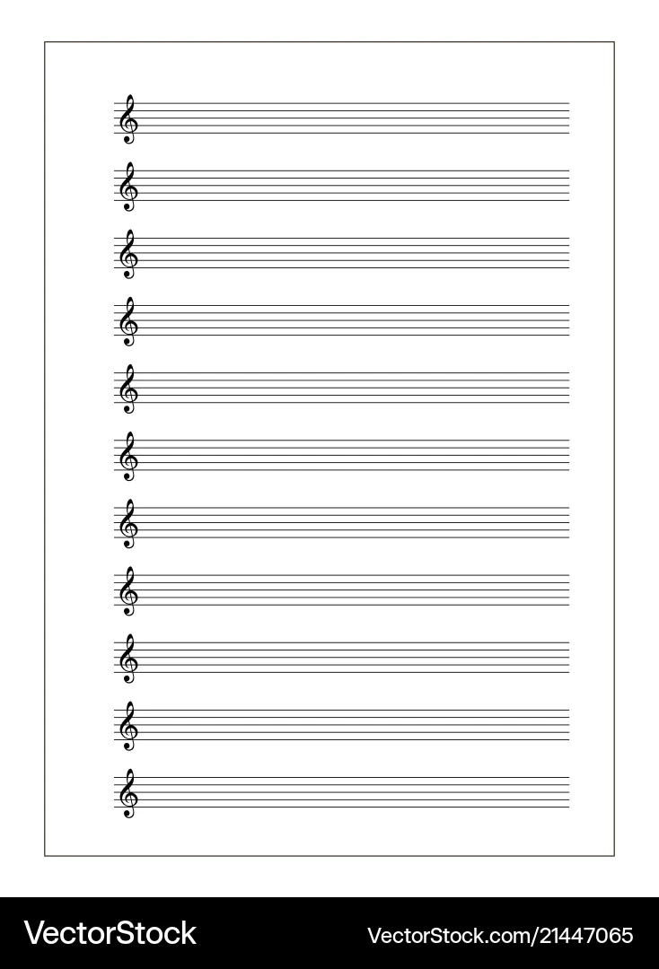 Printable Sheet Music Treble Clef