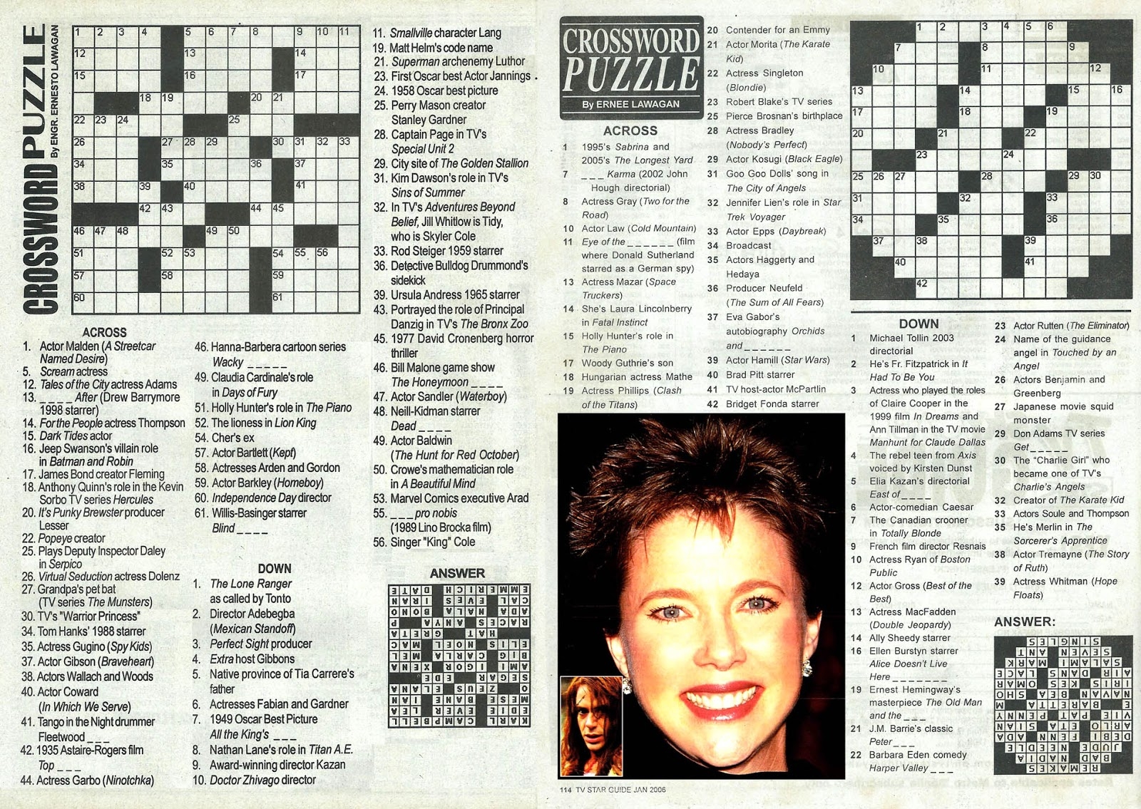 Printable Tv Guide Crosswords
