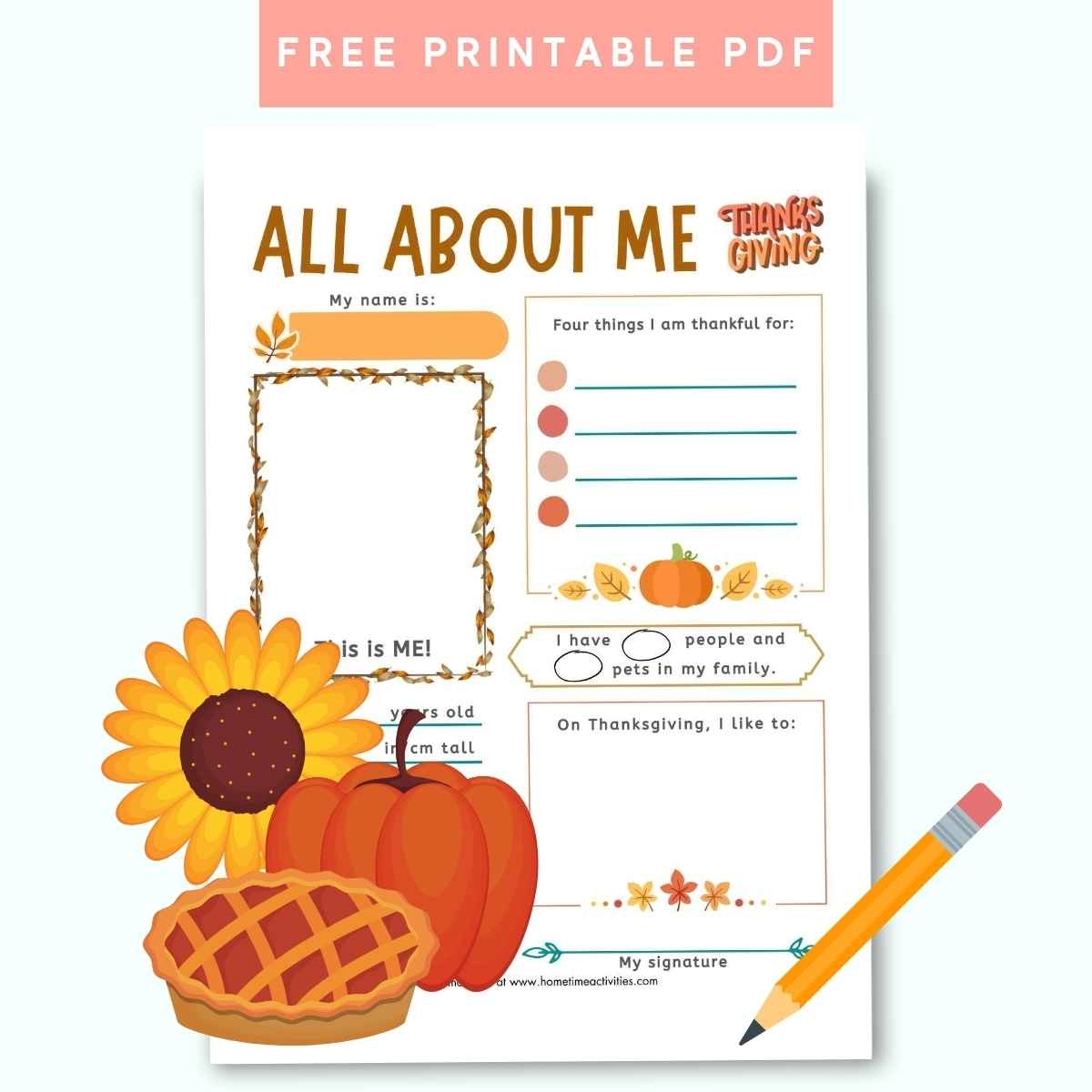 Thanksgiving Day Free Printable Worksheets