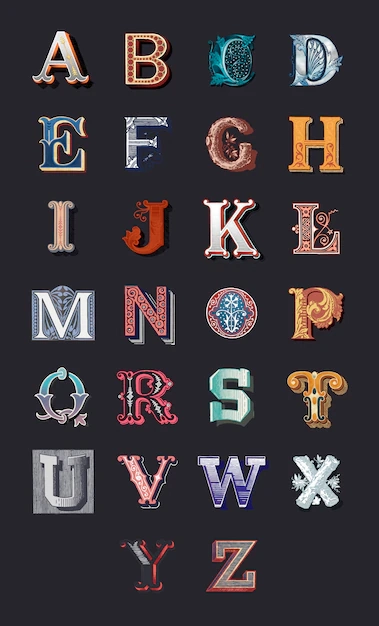 All Alphabet Letters Design Vectors Download Free High Quality 