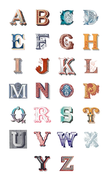 Alphabet Letters Design Vectors Download Free High Quality 