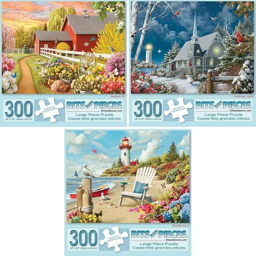 Amazon Bits And Pieces Value Set Of Three Large 300 Piece 