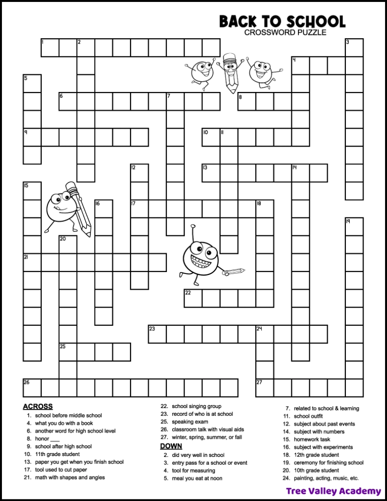 Free Printable Sunday Crossword Puzzles