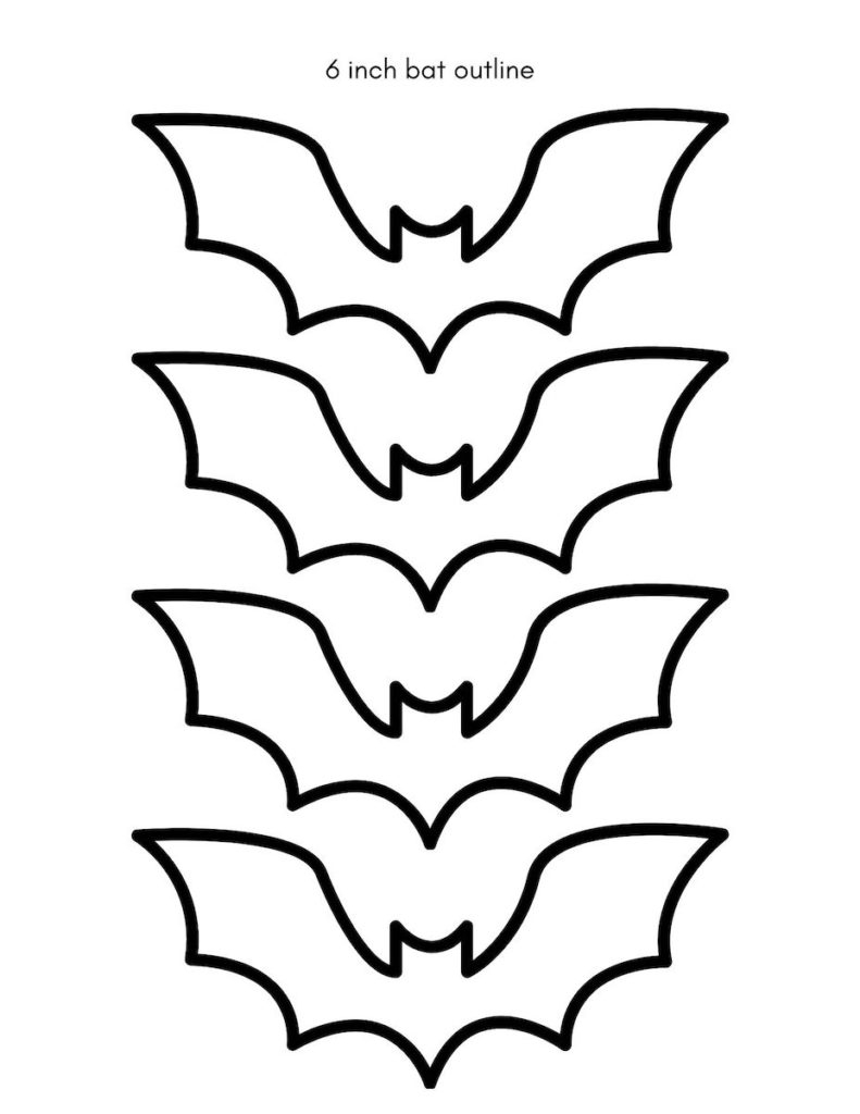 Free Printable Bat Cut Out Template