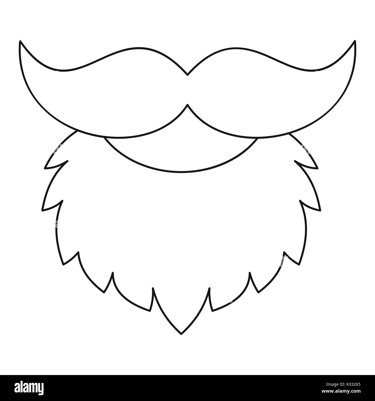 Beard Template Printable