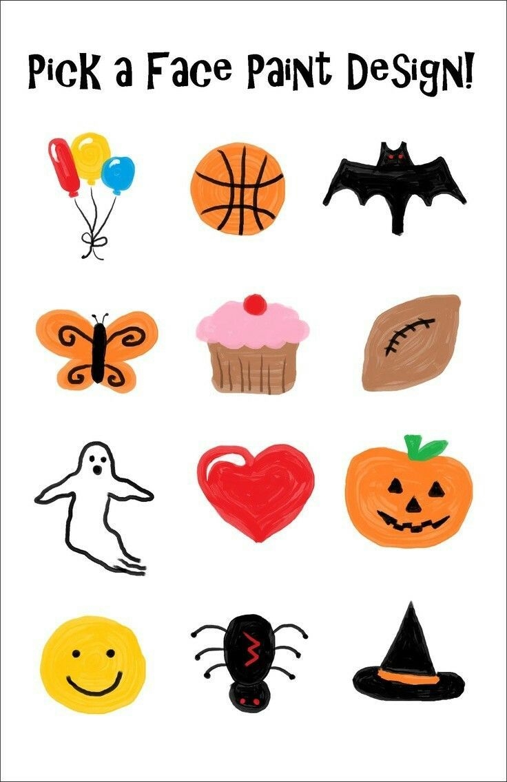 Face Paint Design Template