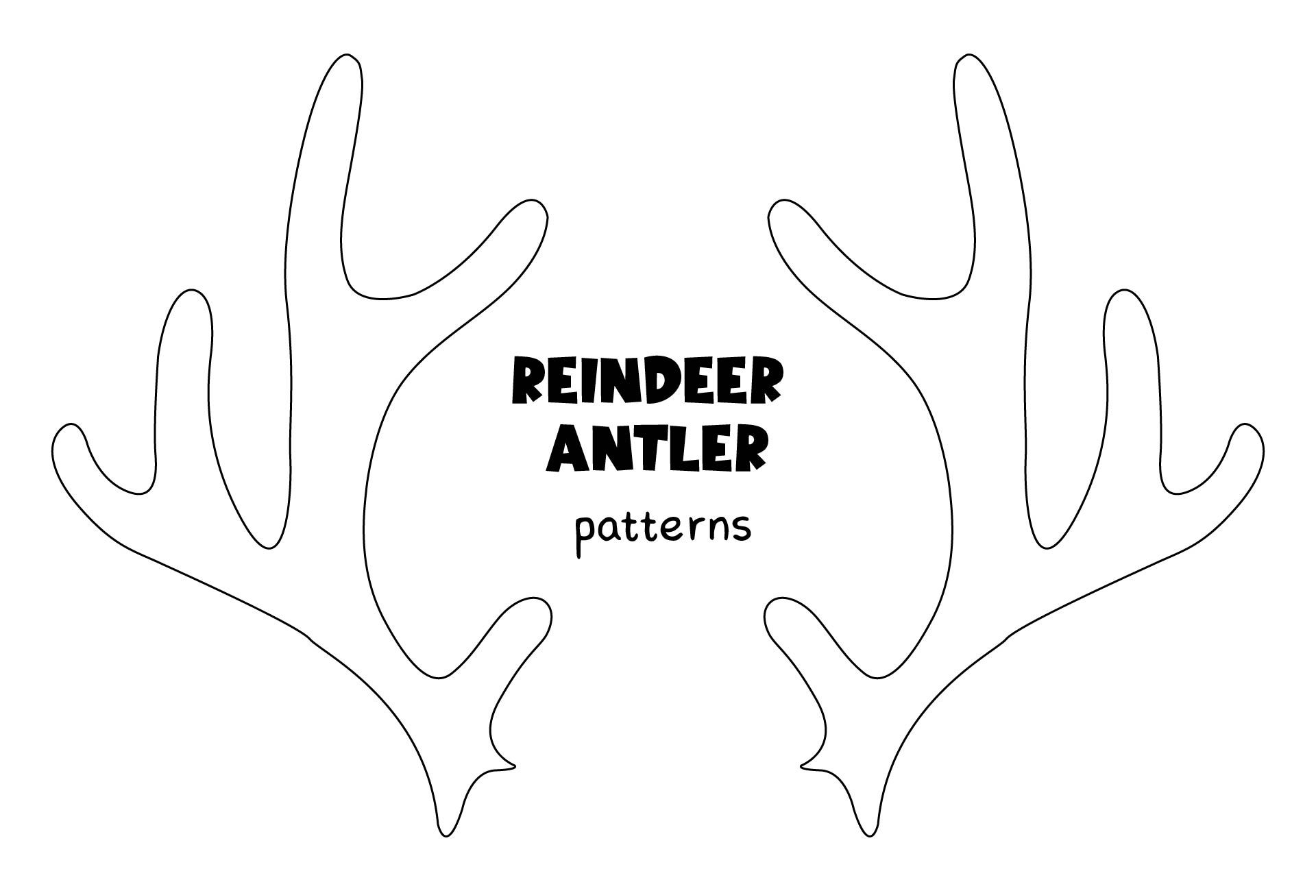 Best Antler Template New Arrivals Printable Reindeer Antlers 