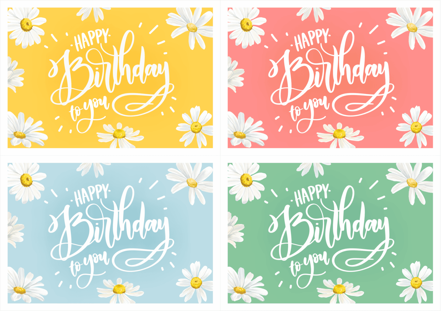 Free Printable Birthday Card Templates