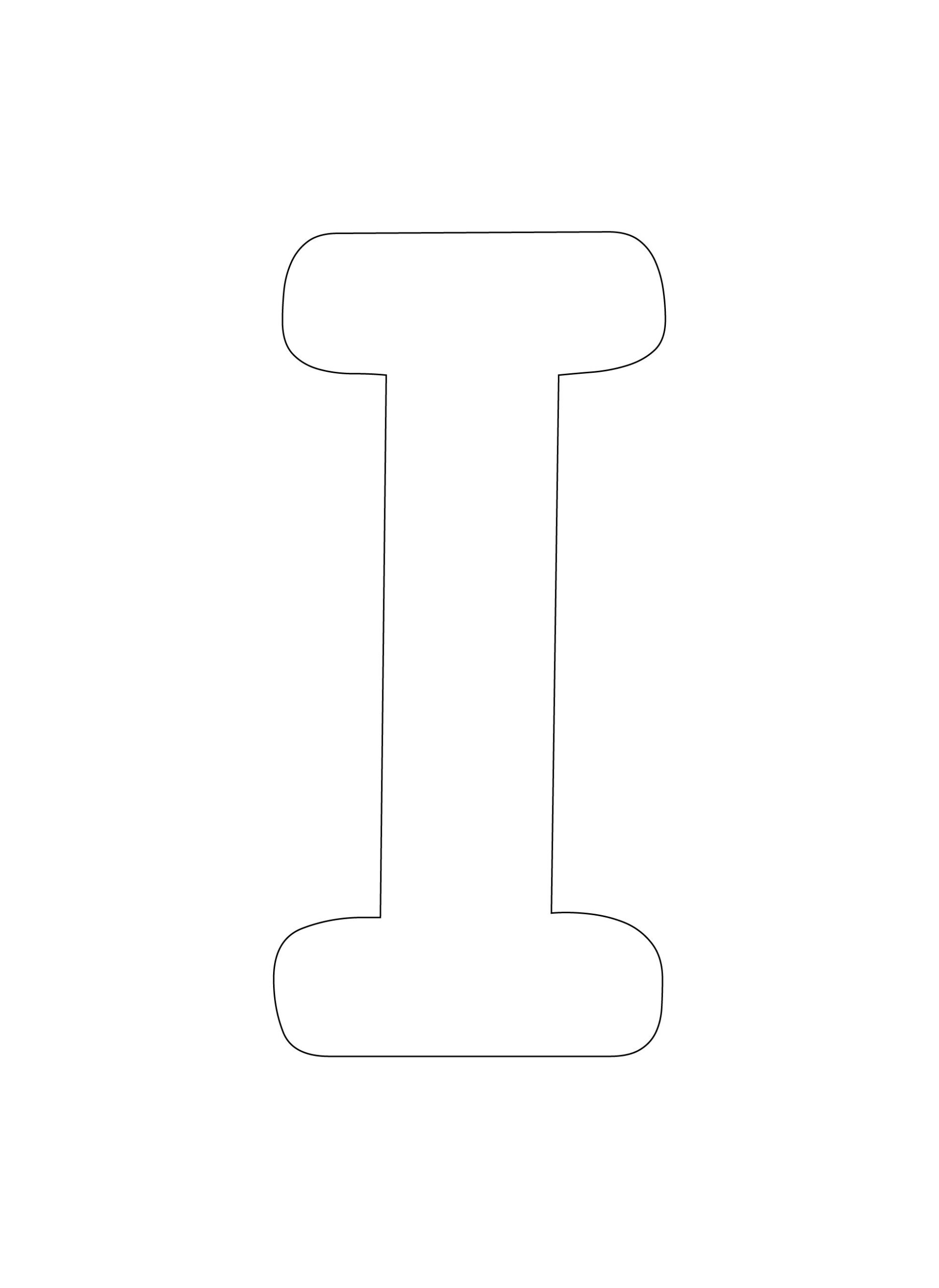Block Letter I 10 Free PDF Printables Printablee