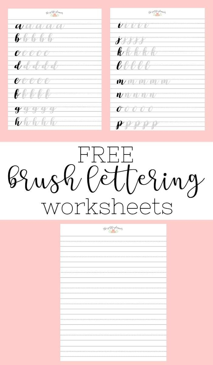 Brush Lettering And Beyond Lettering Worksheets And Practice 