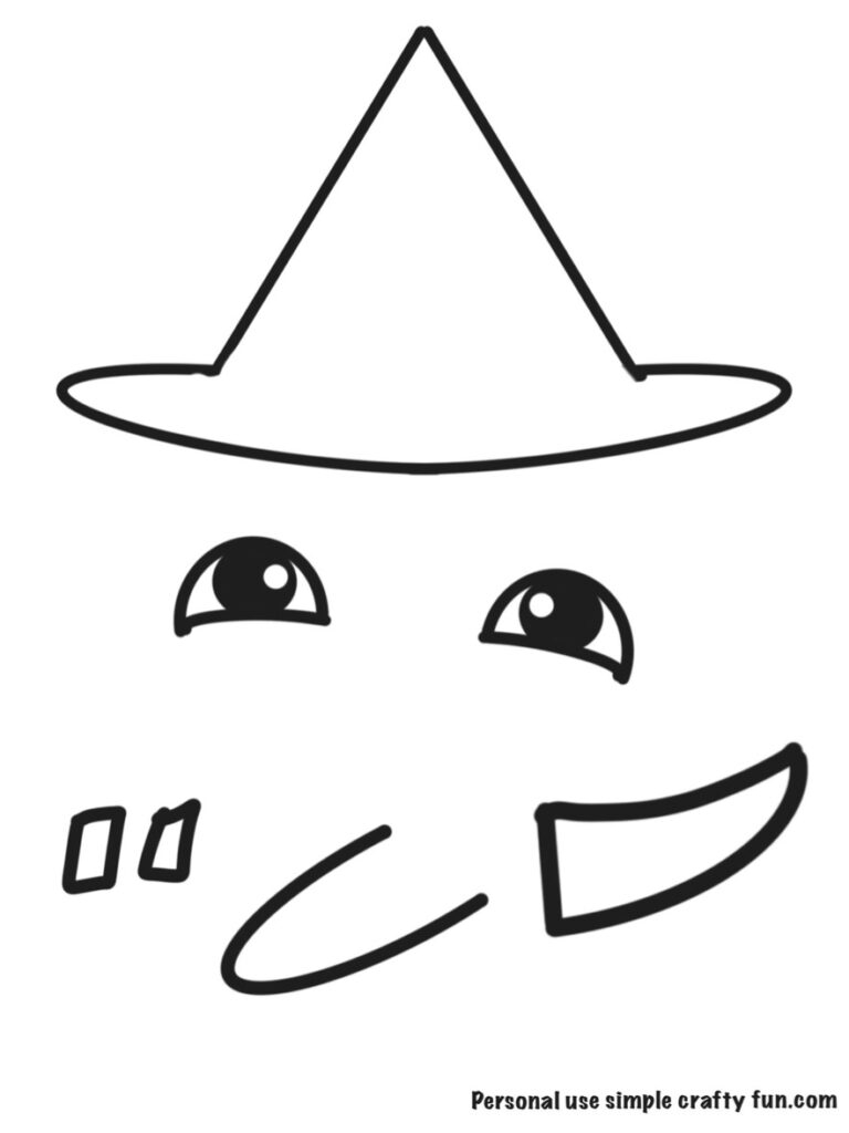 Printable Witch Template