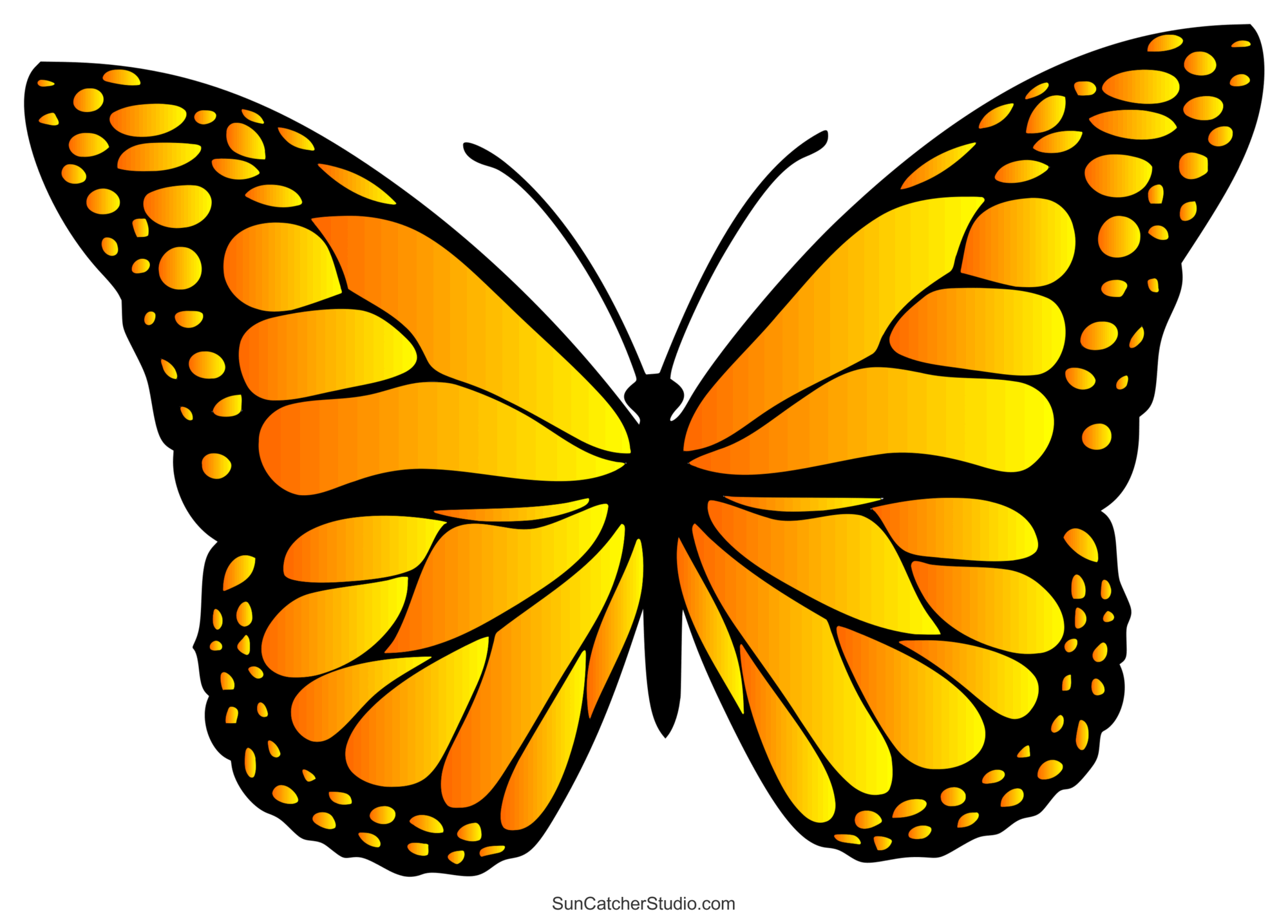 Butterfly SVG Files Printable Templates Patterns amp Clipart 
