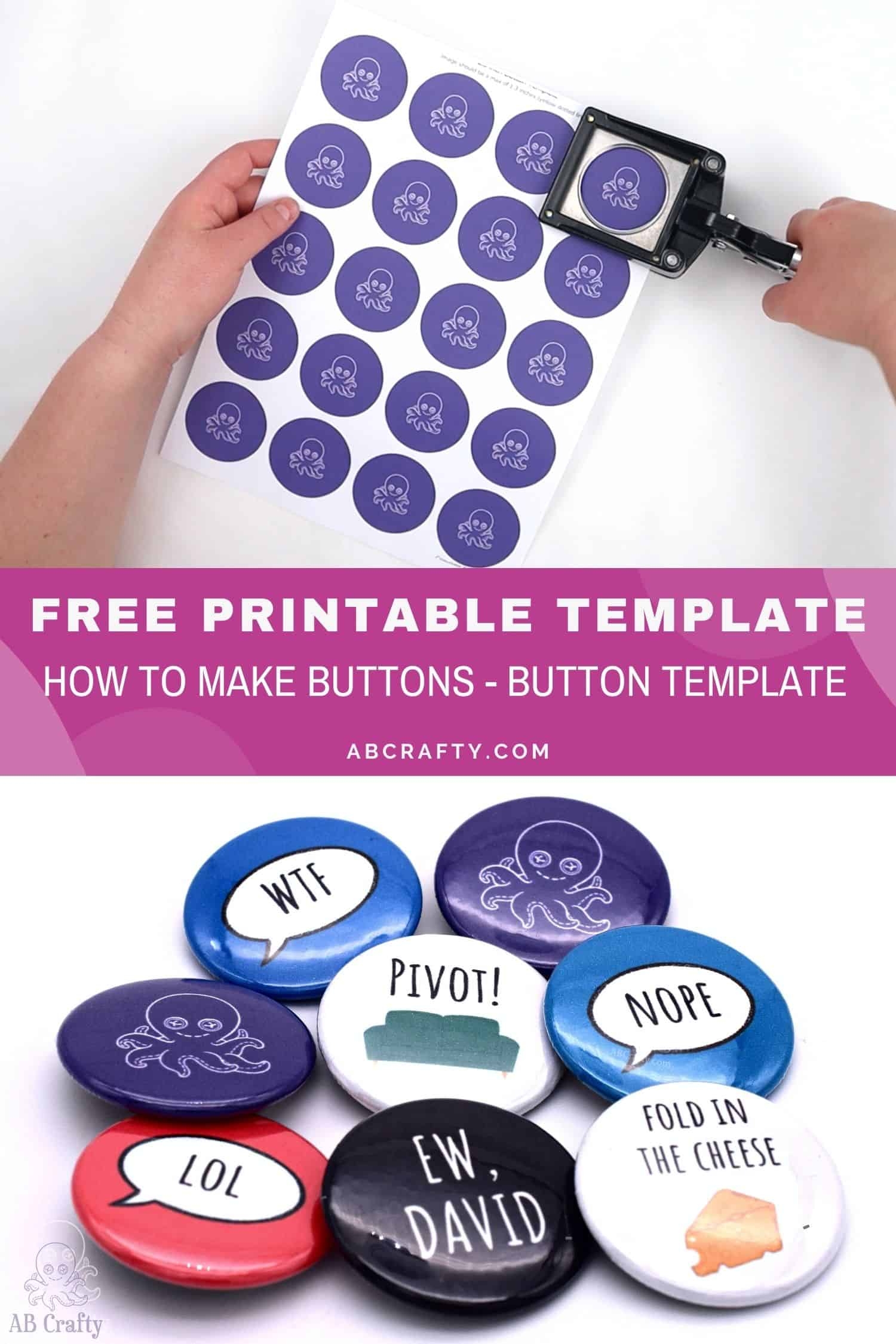 Free Printable Button Art Templates