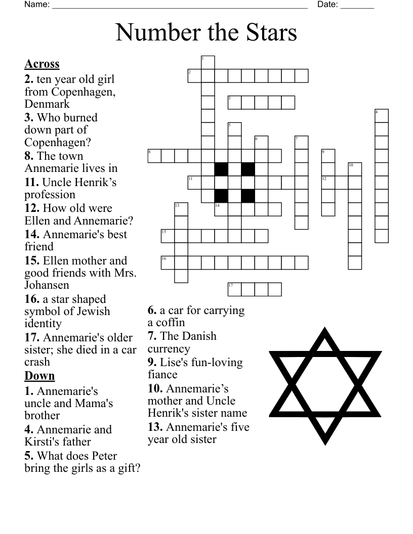 Cars Crossword WordMint