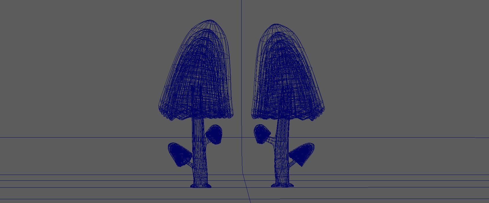 Cartoon Tree Pinshape Big Jungle 3D Model 10 ma Free3D