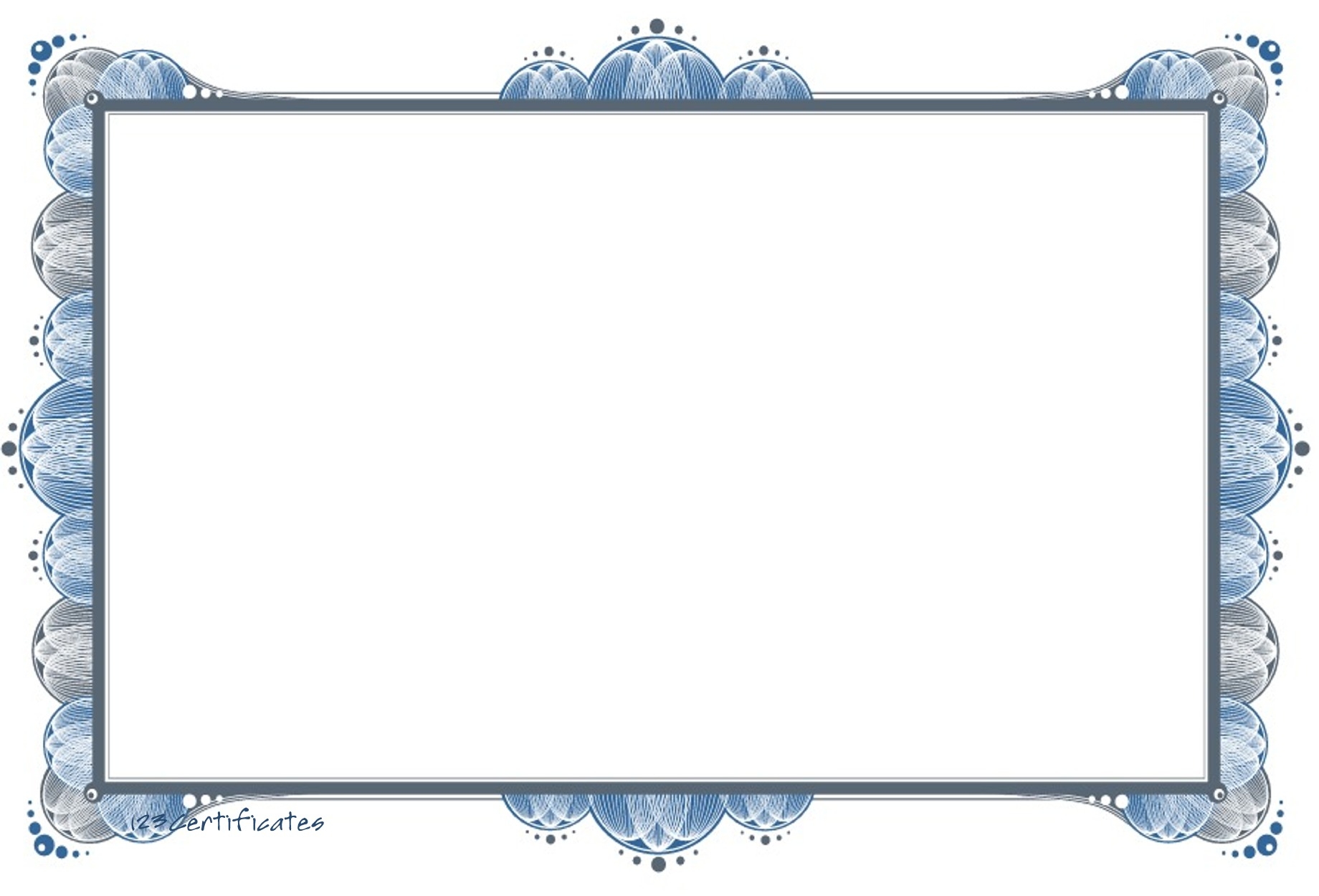Certificate Border Design For Microsoft Word