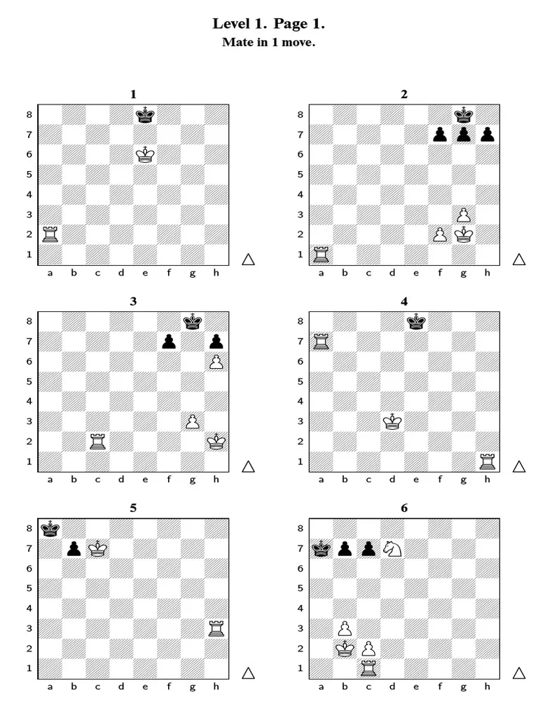 Printable Chess Puzzles For Kids