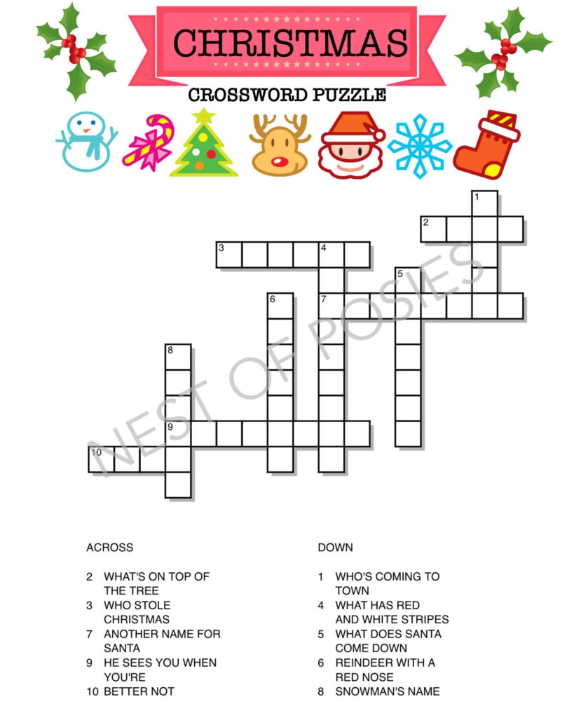Free Printable Christmas Puzzle For Kids Free Printable Christmas Puzzle For Kids